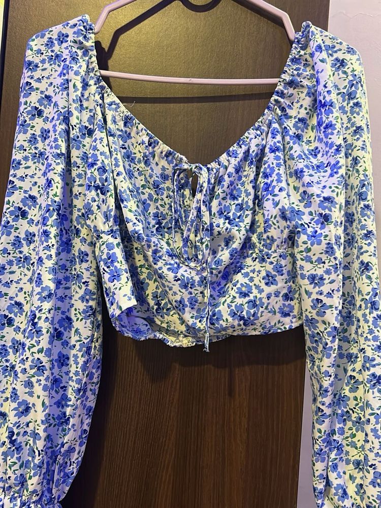 Floral Print Crop Top