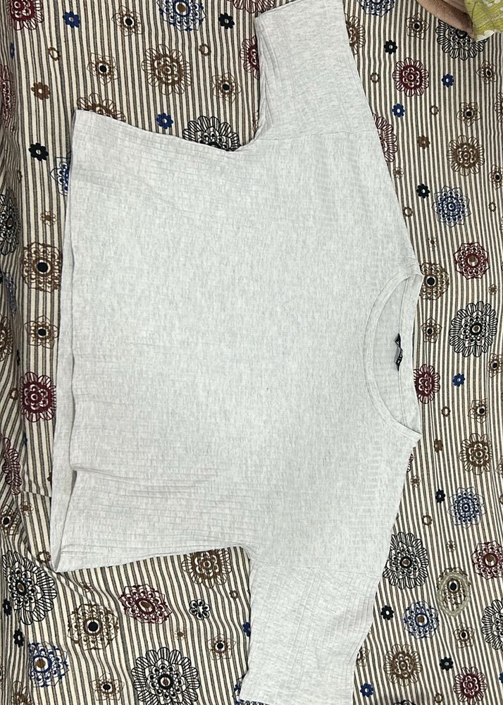 Boxy Oversized Sleeves Off-White Top