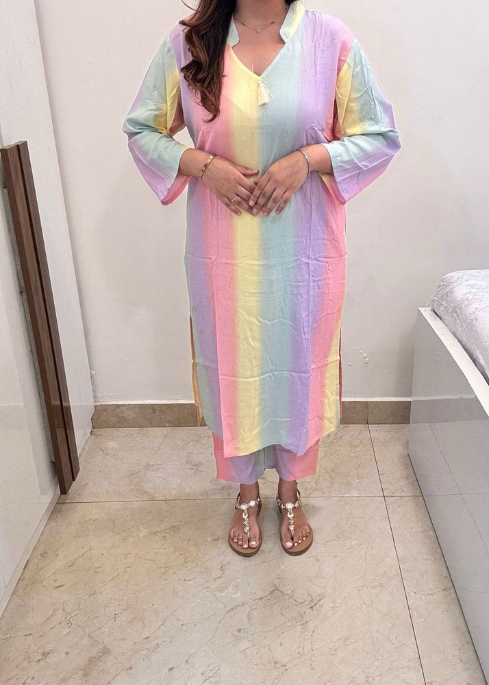 Rainbow Kurta Set
