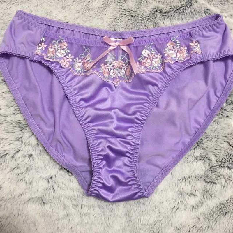 Purple Floral Panties