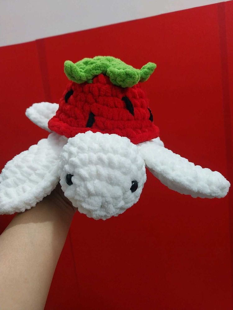 🌷Crocheted Strawberry Turtle🐢🌷
