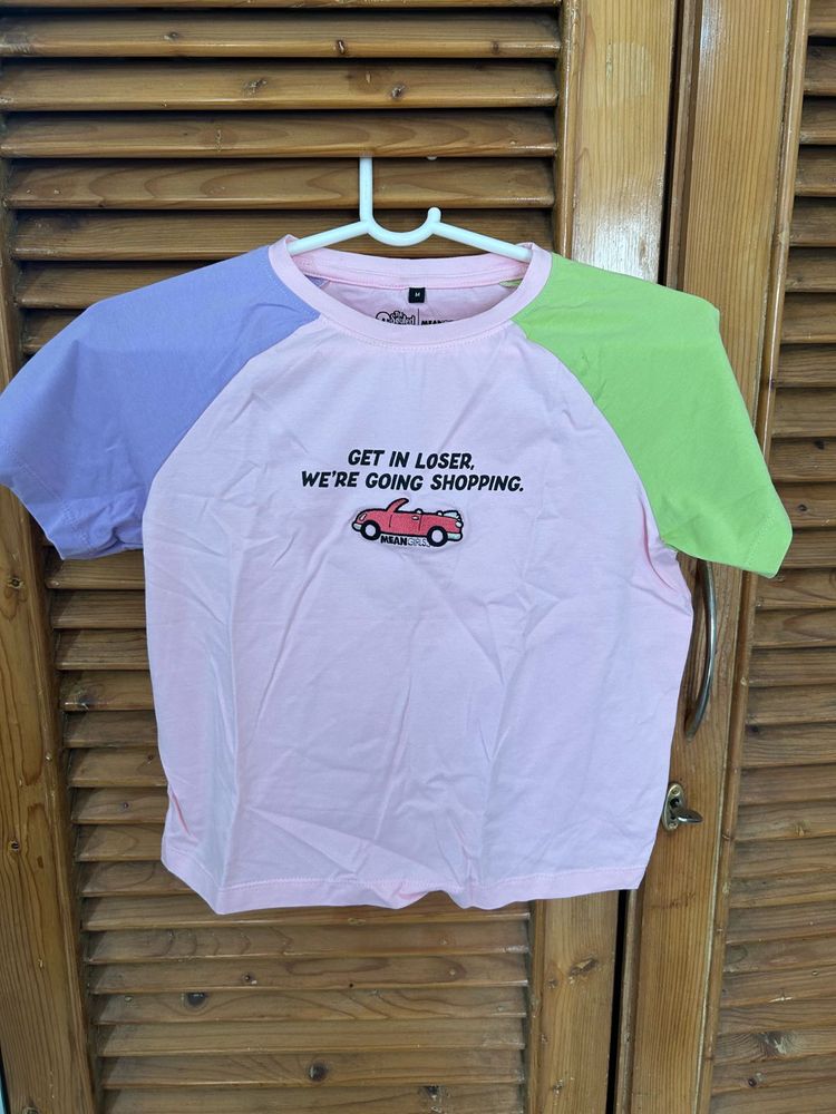 Cute Pastel Colorblock Tee