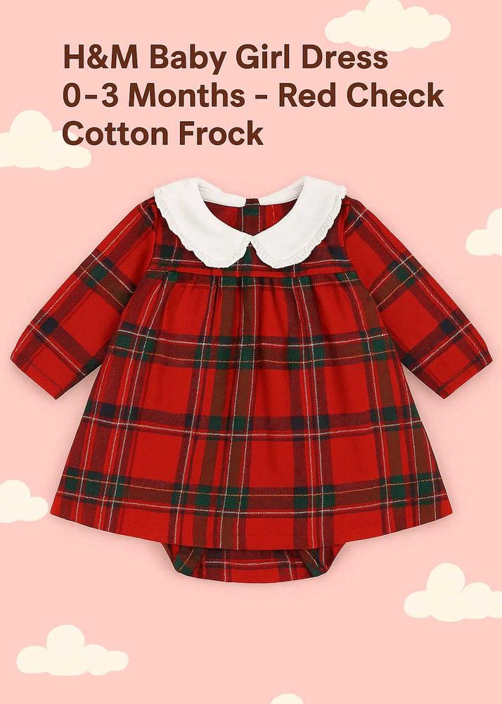 H&amp;M Baby Girl Red Check Dress