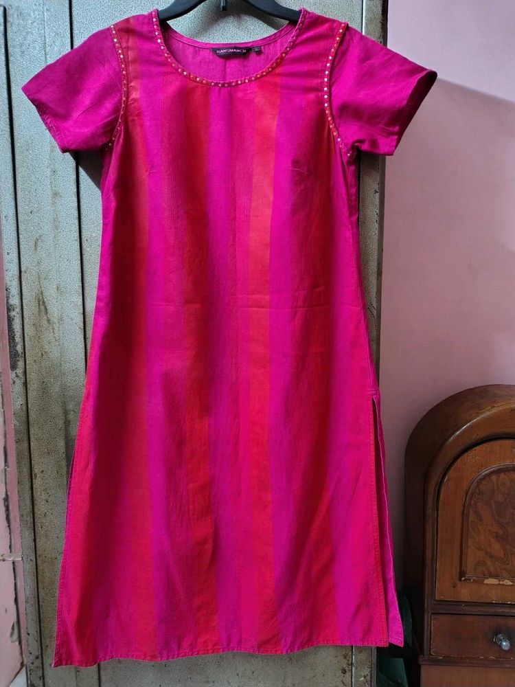 Pink &amp; Orange Beautiful Kurti