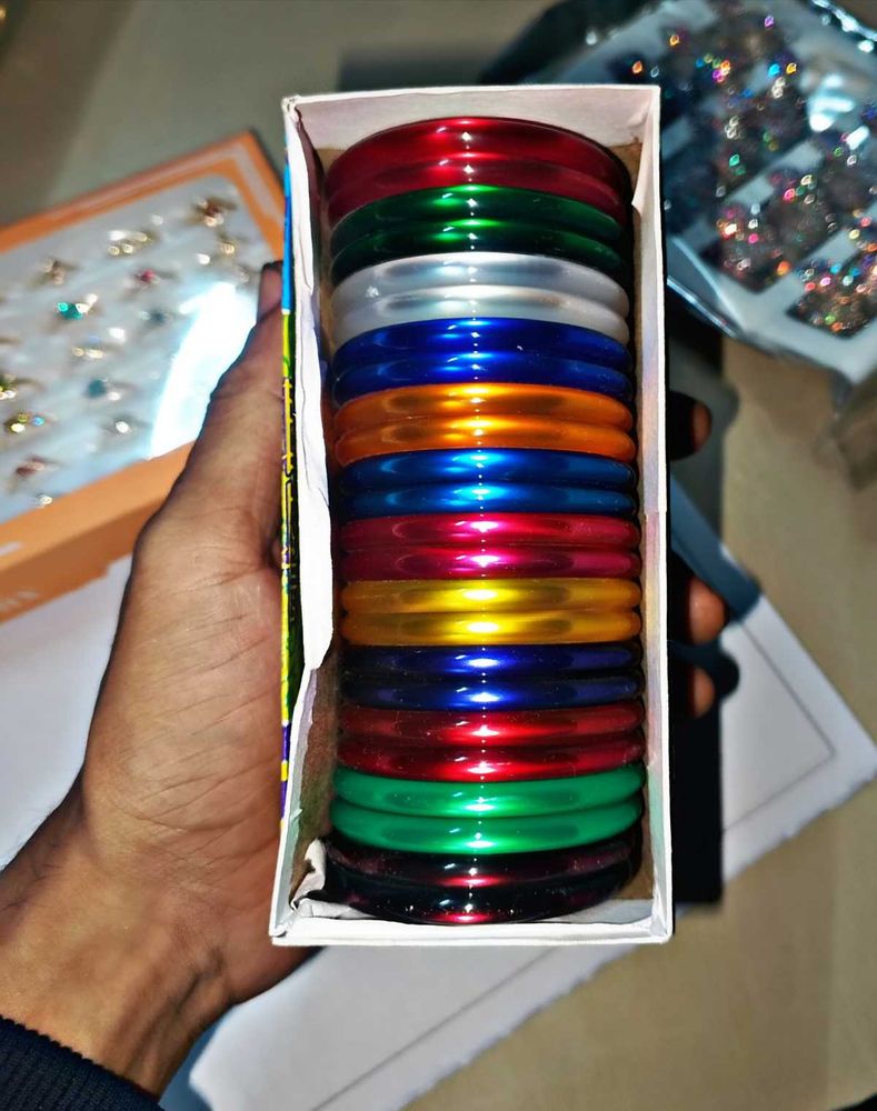 Colorful Bangle Set - New! ( Pack Of 24 )