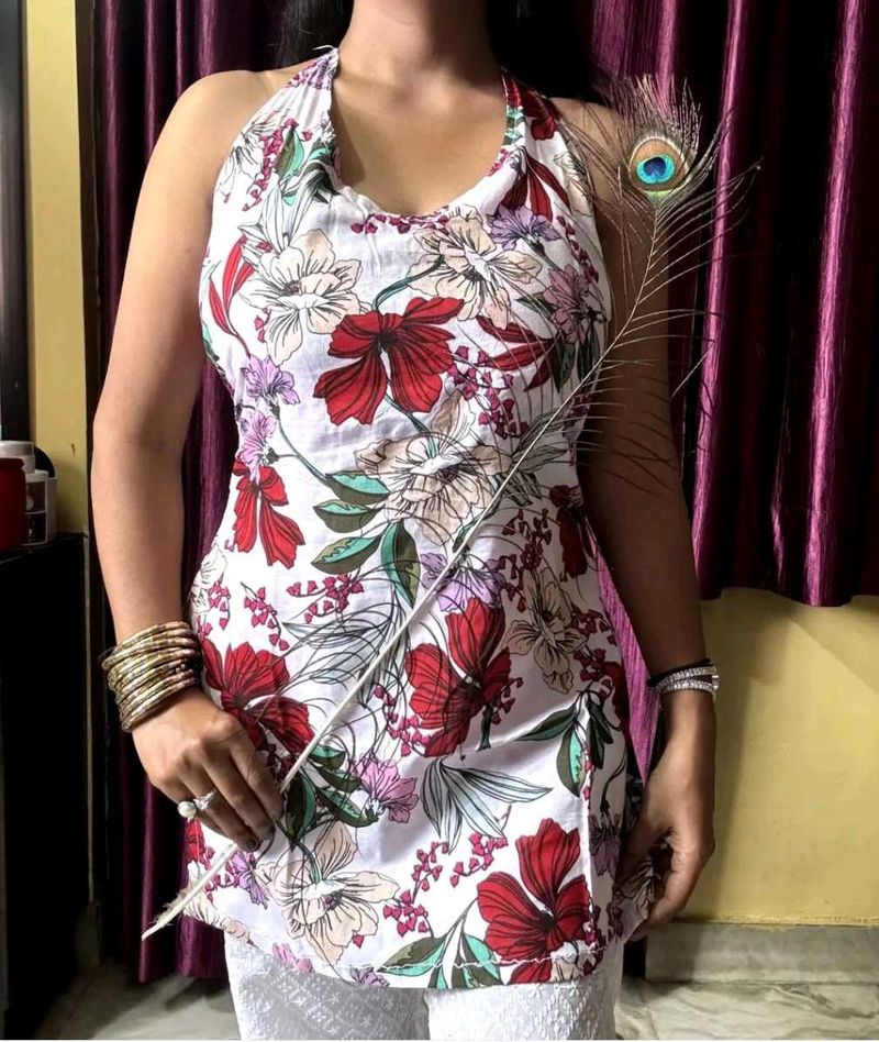 Floral Halter Top
