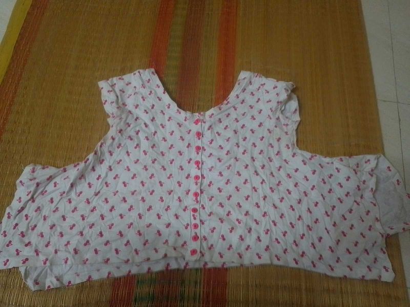 Cute Printed crop top Free size