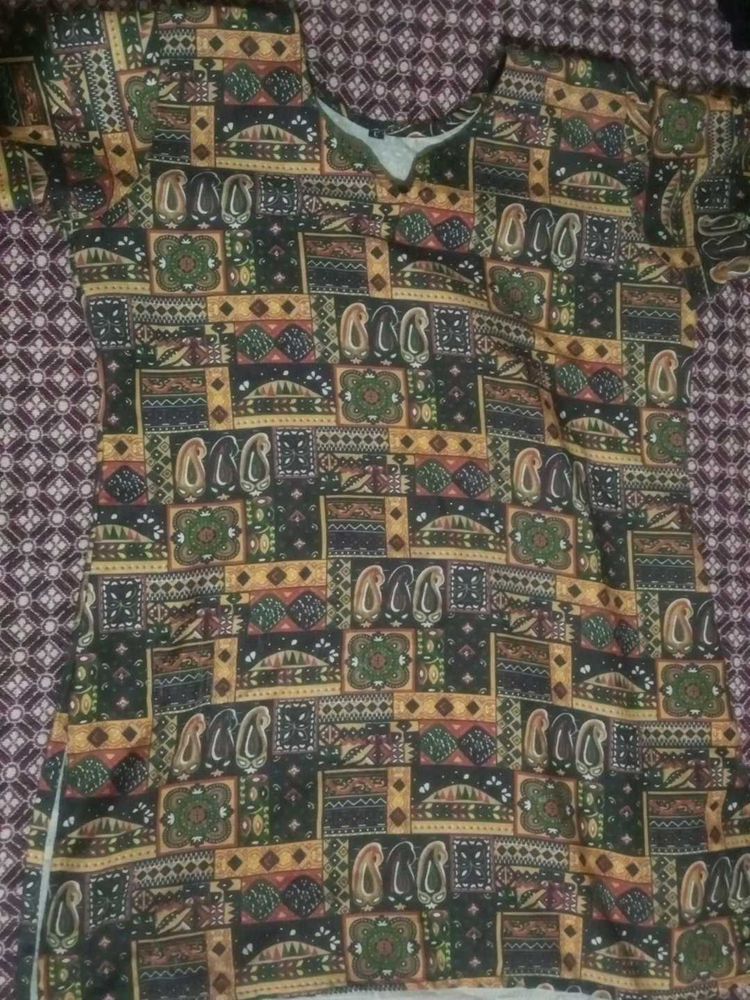 Short Kurti Multi Colourful Design