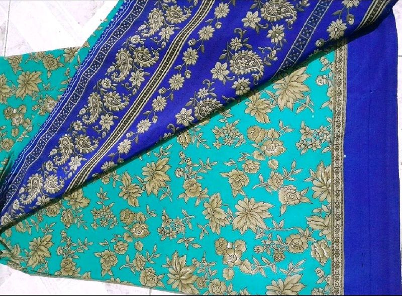 Synthetic Crepe Saree