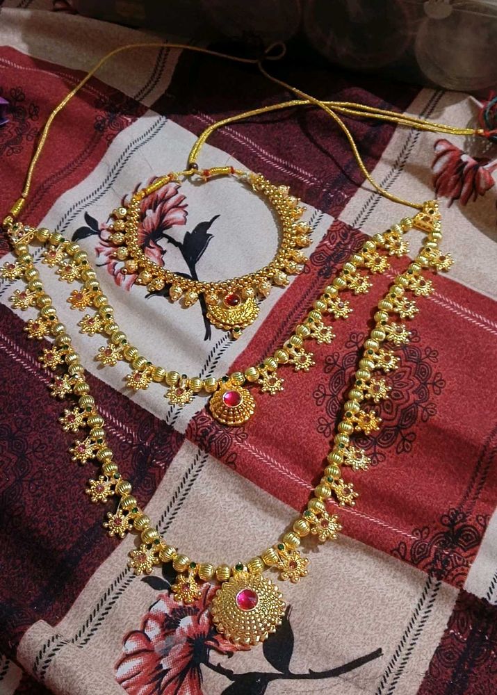 Gold Plated Necklace Set