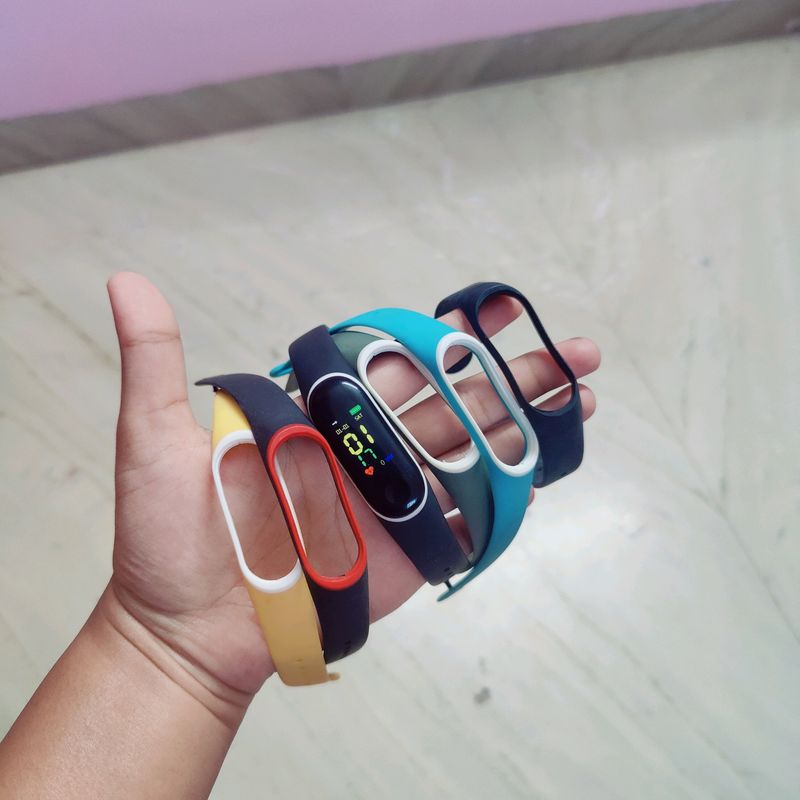 Digital Watch With Colour Changeable Straps