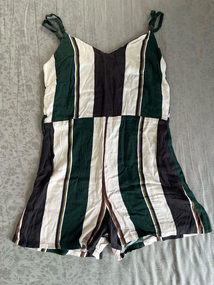 Striped Romper - Casual &amp; Fun