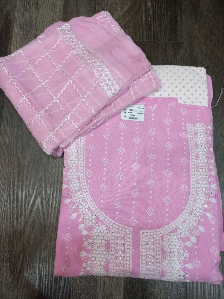 Pink Embroidered Kurta Set