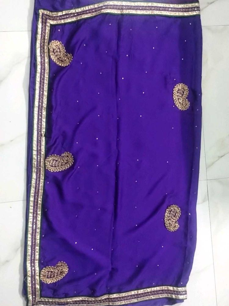 Synthetic Crepe Clothing Saree With blouse
