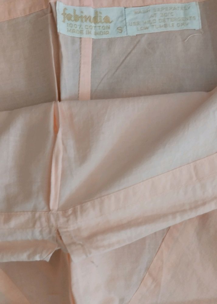 Fabindia Dark Peach Chooridar