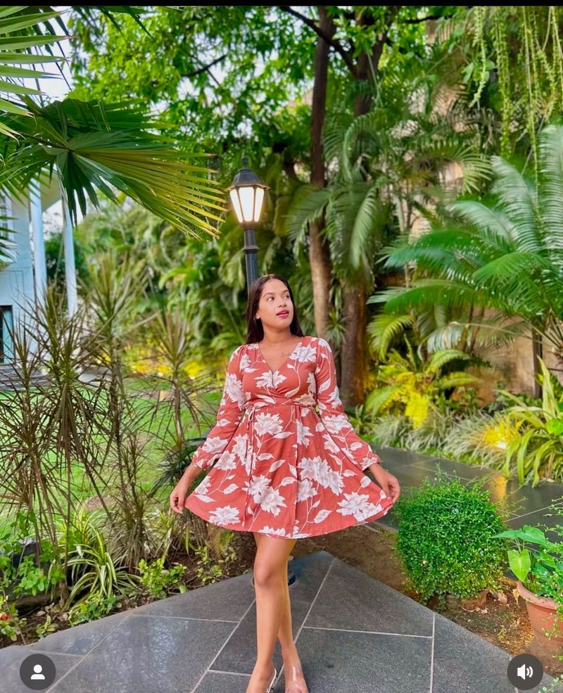 berry lush flora dress