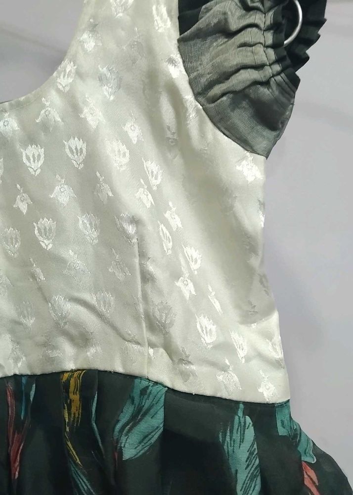 New Feather Print Dress for girls