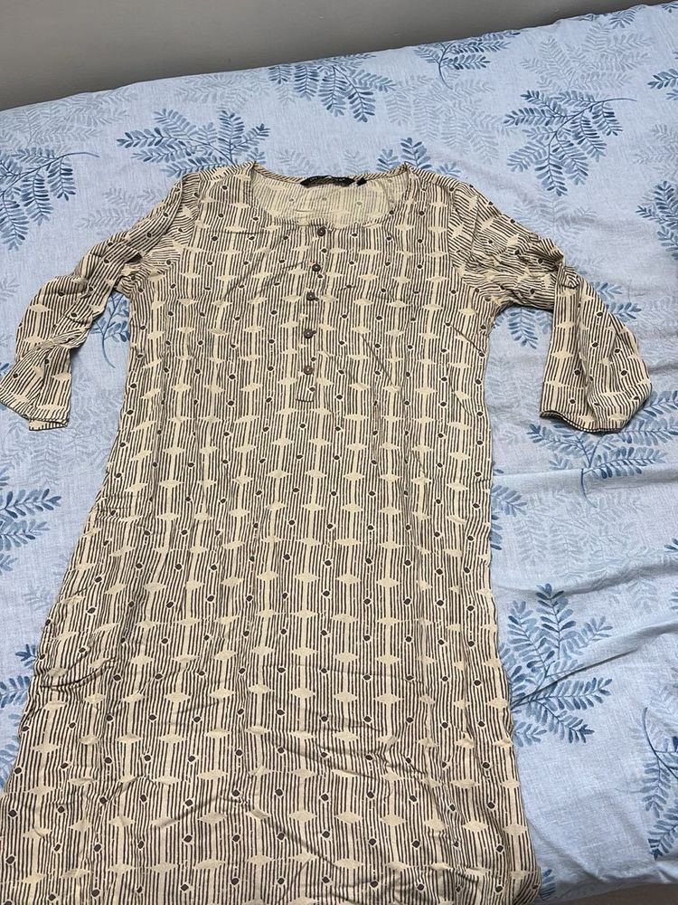 Melange Straight Kurti