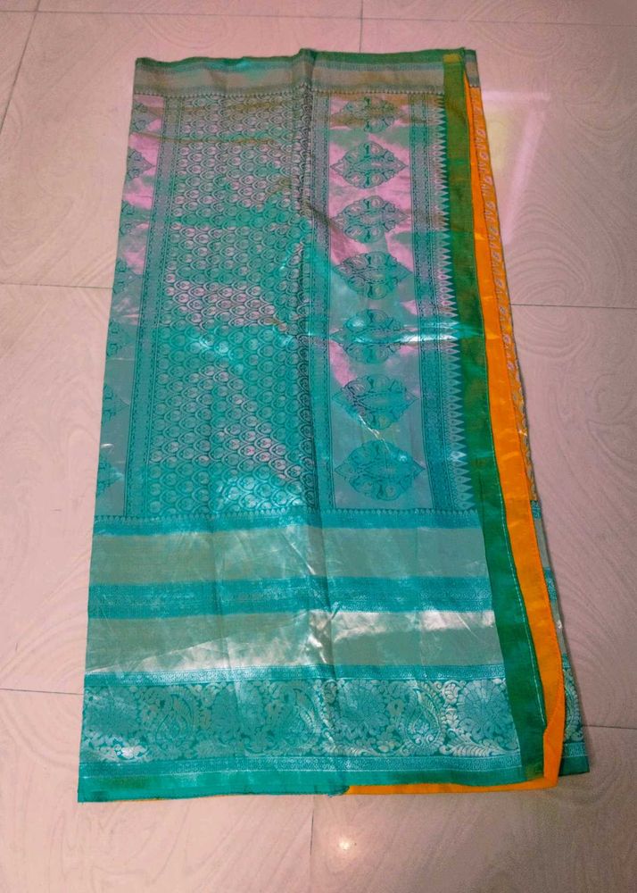 Multi Colour Banarasi Silk Saree