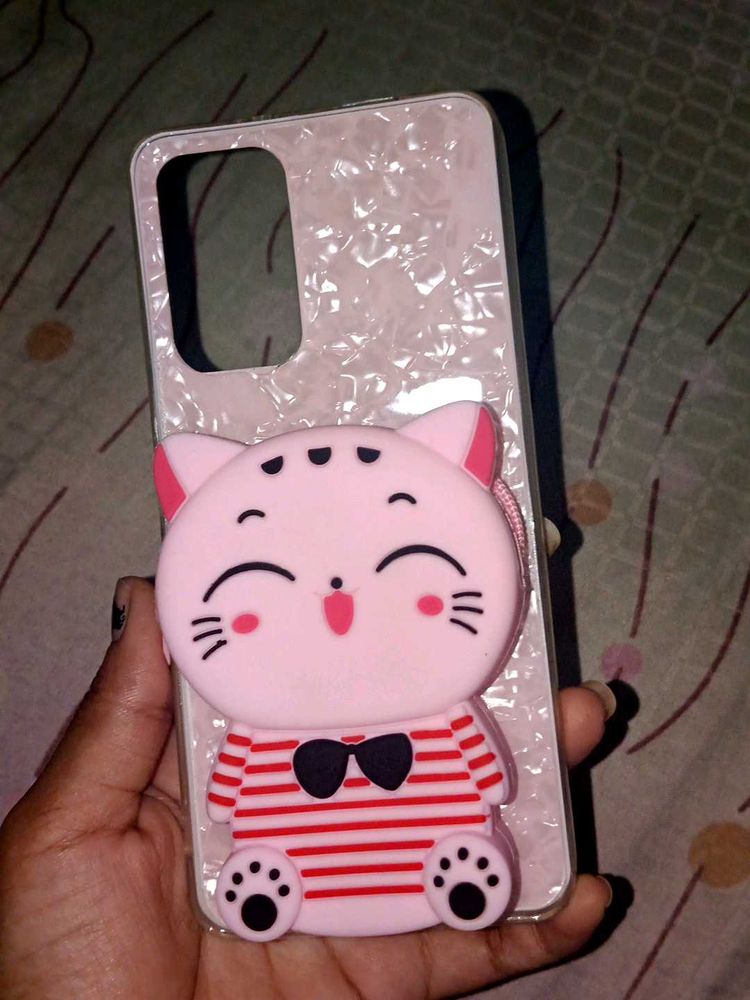 Radme Note 11 T 5g Stripes Purse Pink