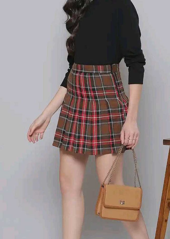 Plaid Mini Skirt