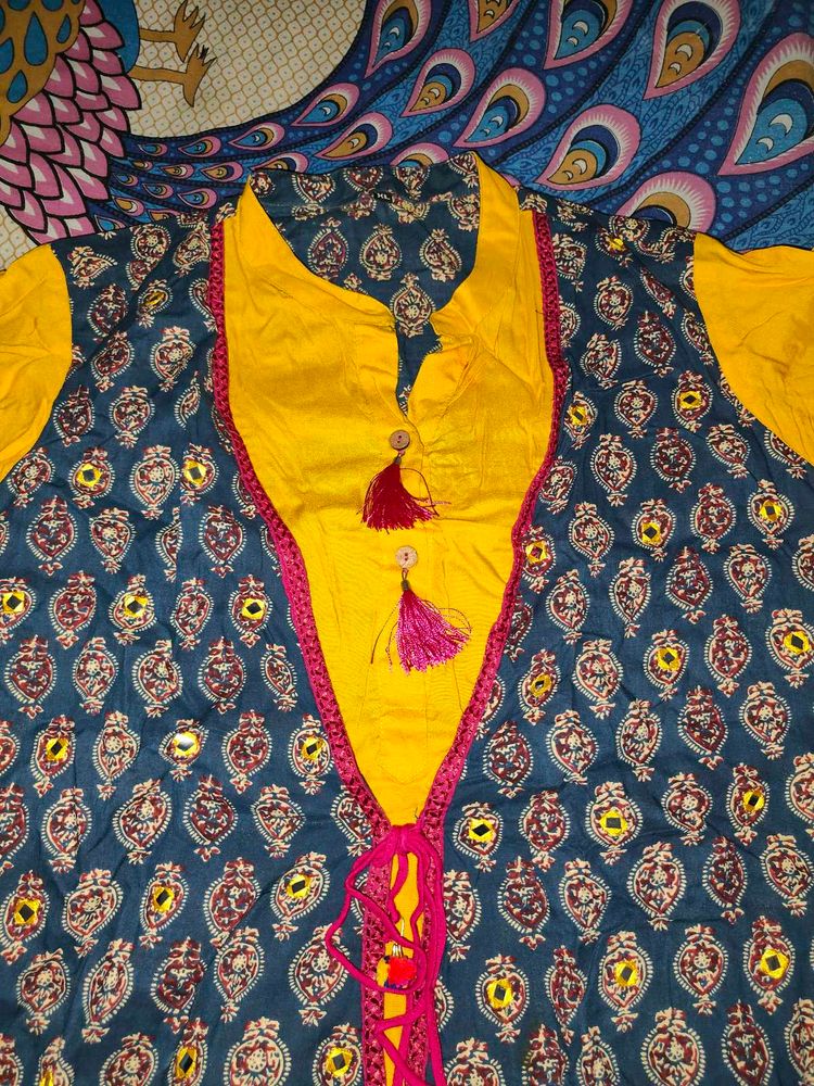 New Yellow Kurti