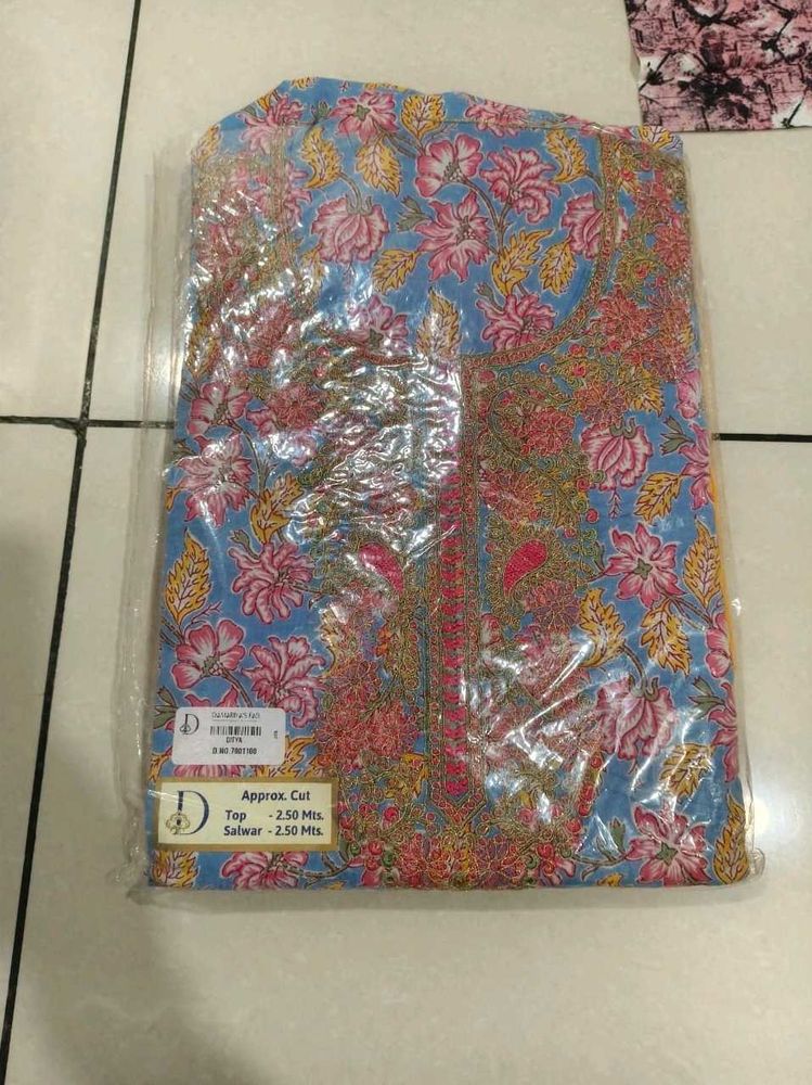 Floral Dress Material New With Tags