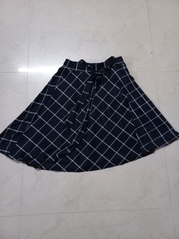 Black And White Short Skirt