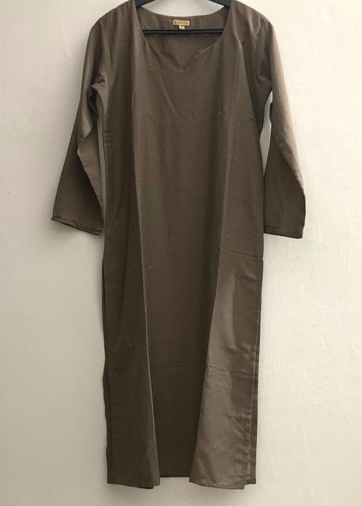 Elegant Brown Kurta Set