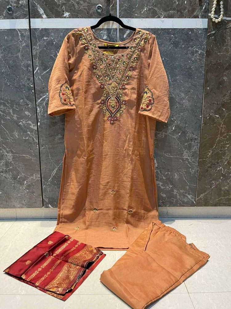 Coral Kurta Set