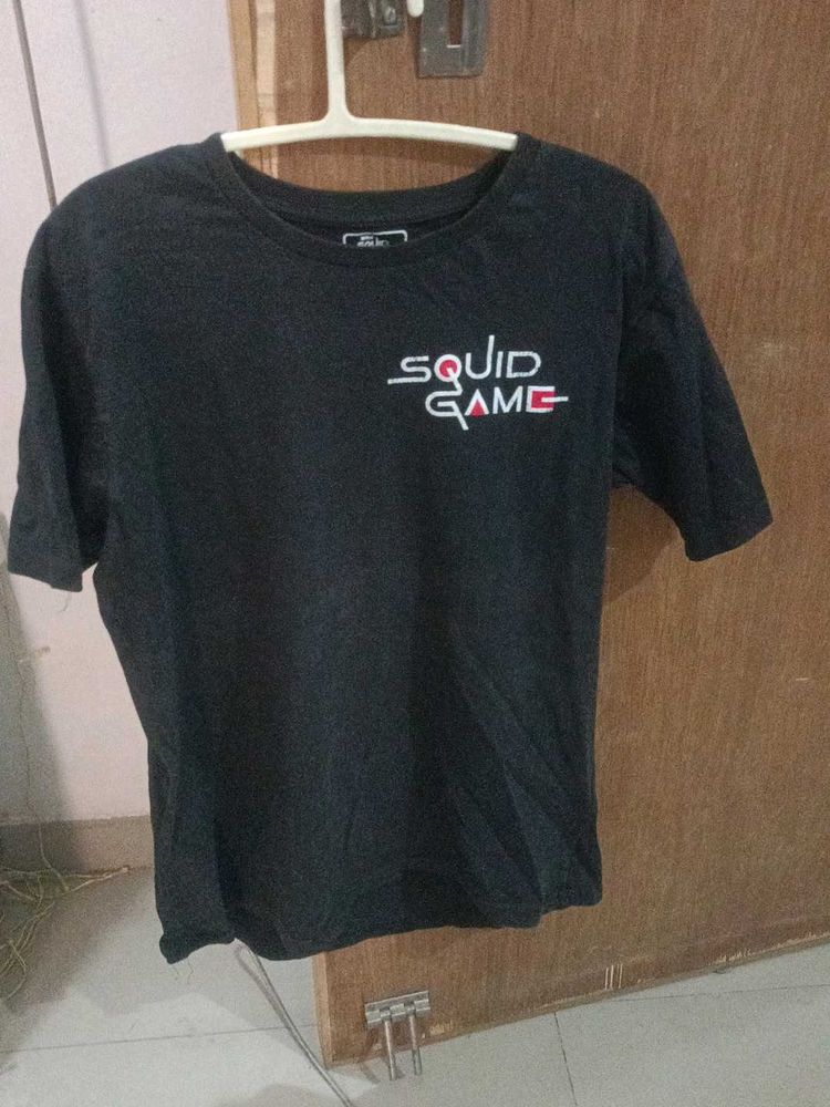 Squid Game Black T-Shirt Size M