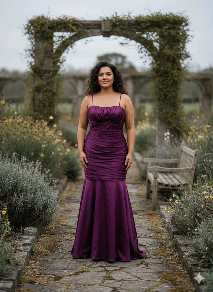 Elegant Purple Evening Gown