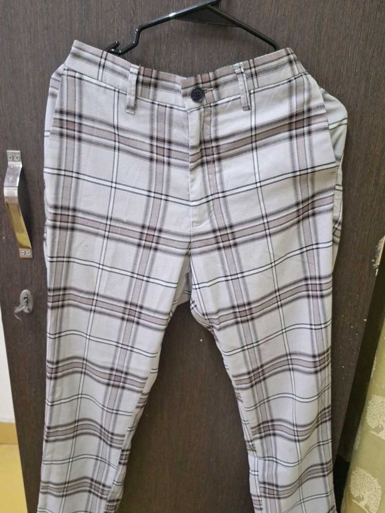 Check Print Women Trouser