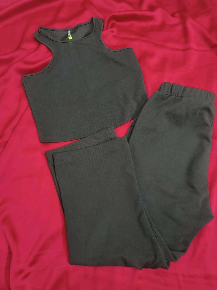 Cute Crop Top &amp; Pants Set