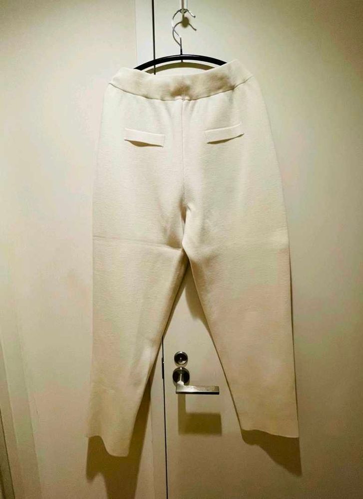 Cream Knit Pants