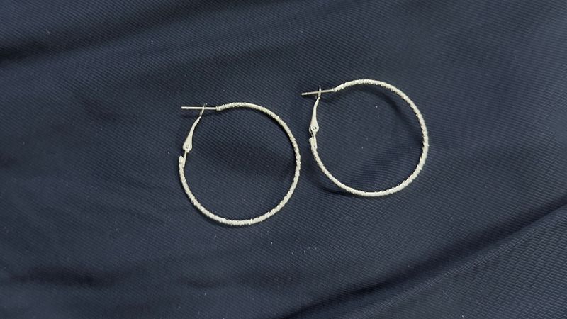 Silver Hoop Earrings