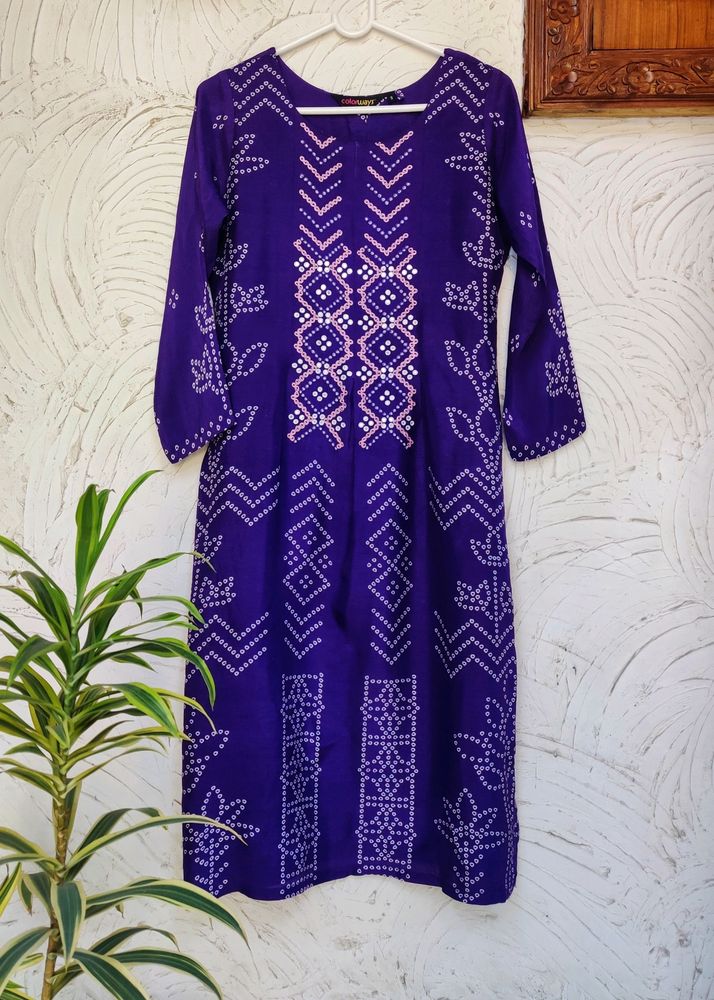 💜 Silk Kurta with Embroidery