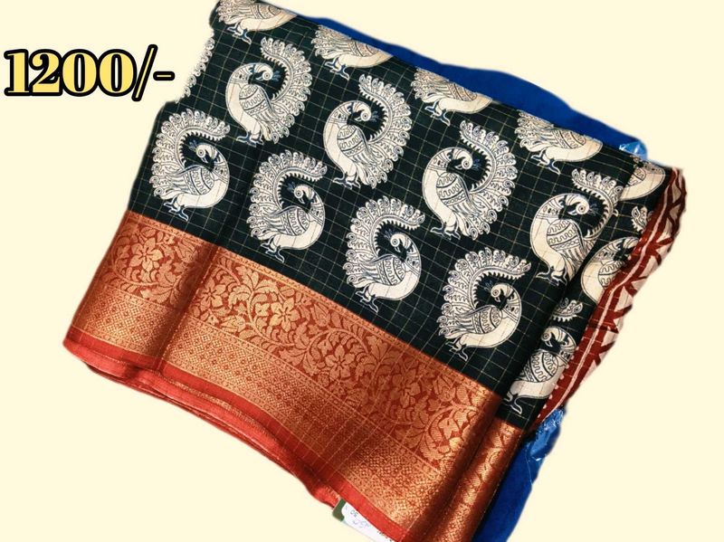 Elegant Kalamkaari  Saree