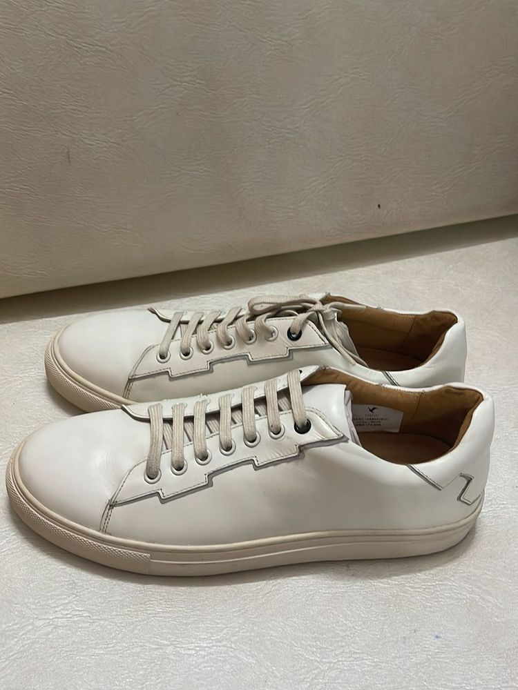 White Leather Sneakers