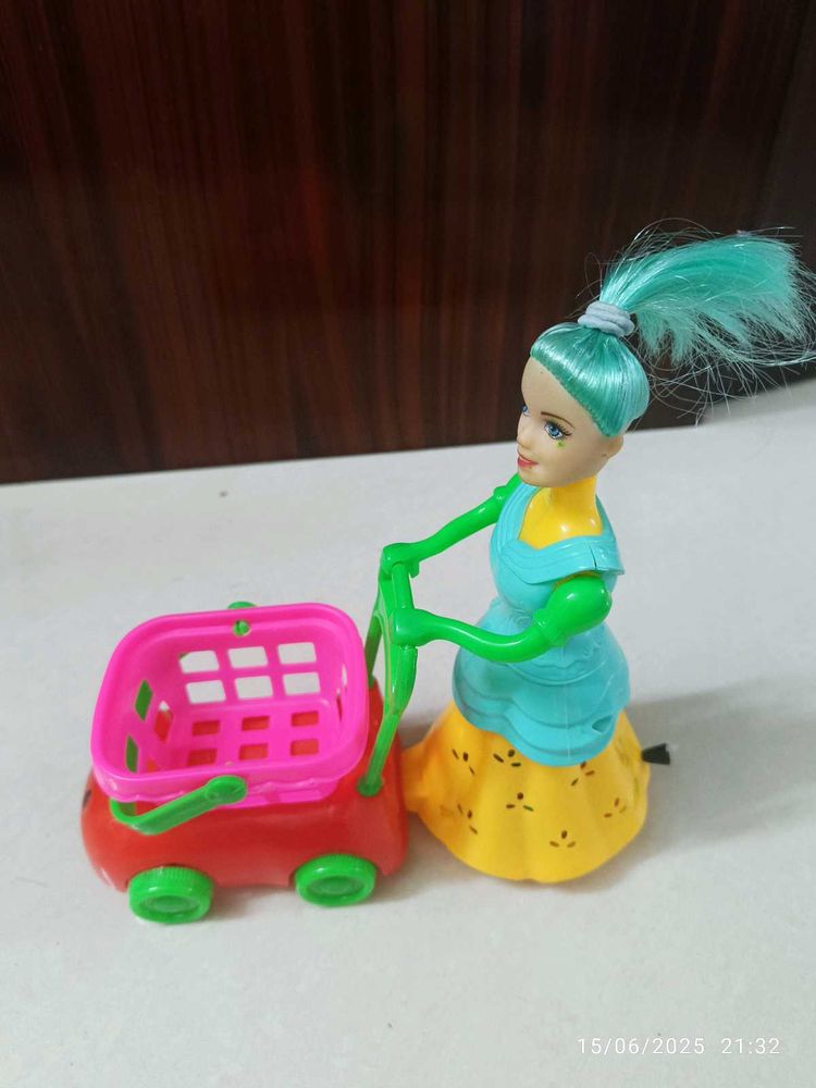 Fashion Doll with Cart