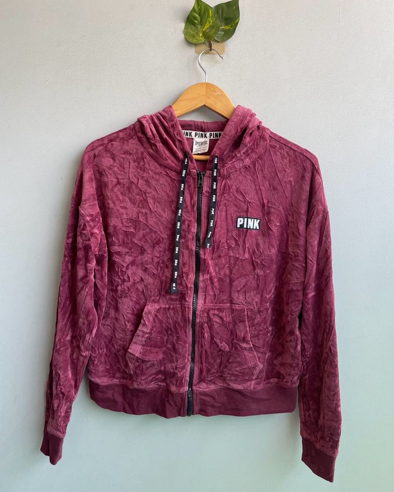 Authentic Victoriaa Secrett Brand Velvet Hoodie