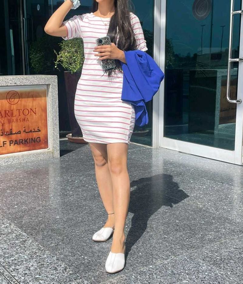 Striped Bodycon Mini Dress