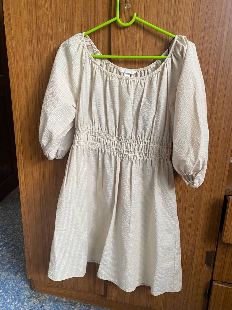 Off White Cotton Dress