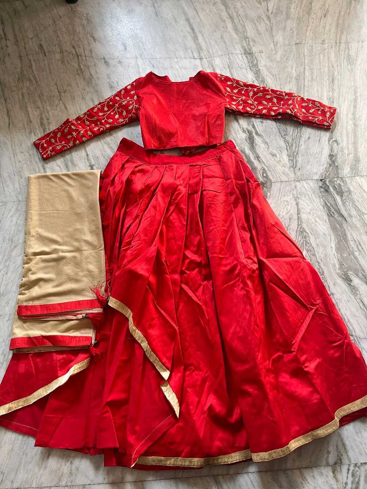 Red  Lehenga Choli