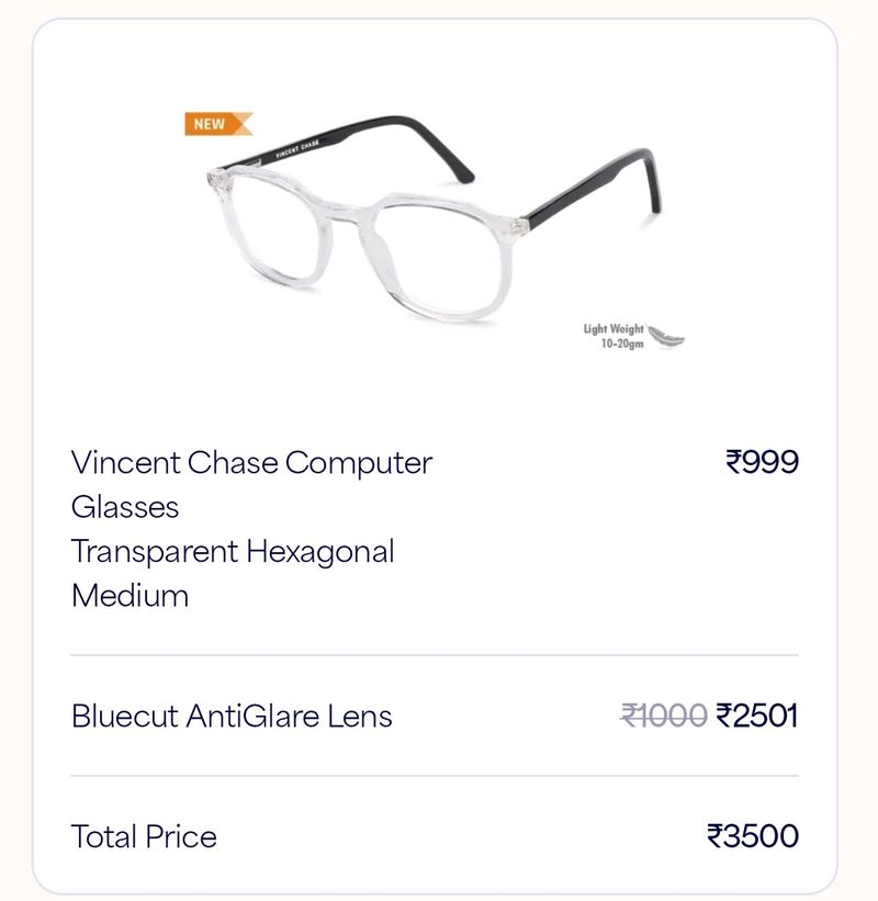 Lenskart Bluecut Computer Glass(ZEEO POWER)