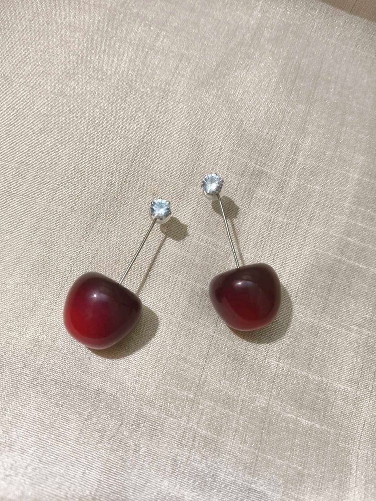 Cherry Drop Earrings ✨