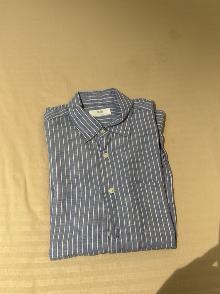 Striped Formal Linen Shirt
