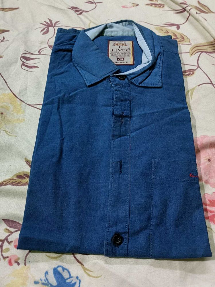 Beautiful Pure Cotton Embroidered Shirt