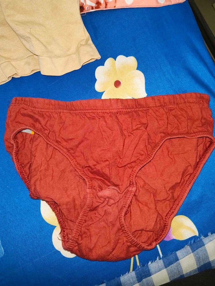 Red Cotton Underwear