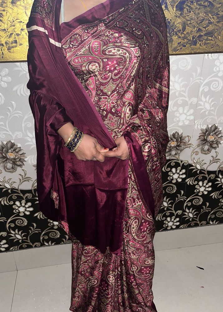 Crepe saree